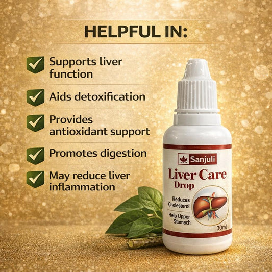 SANJULI HERBAL & AYURVEDA Liver Detox Drop, Strengthens & Improves Digestion, Natural Rejuvenator & Liver Detoxifier