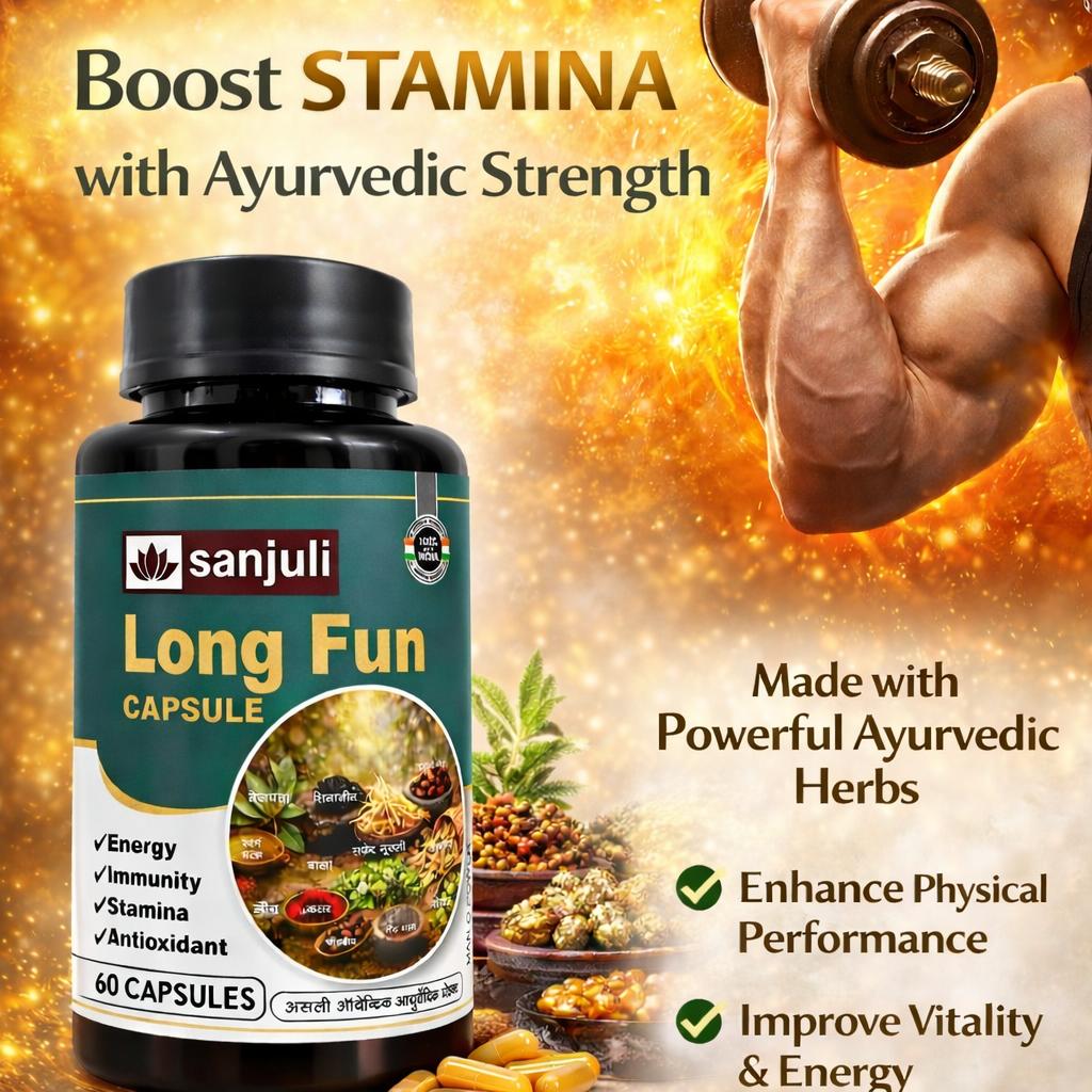 Sanjuli Long Fun Capsuless 60 | Herbal Stamina Support