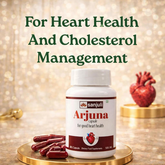 Sanjuli Arjuna Capsules 60 Capsules | Herbal Heart & Cardiac Wellness Support