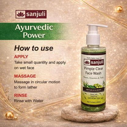 Sanjuli Pimple Clear Face Wash | Acne Control & Oil Balancing Cleanser