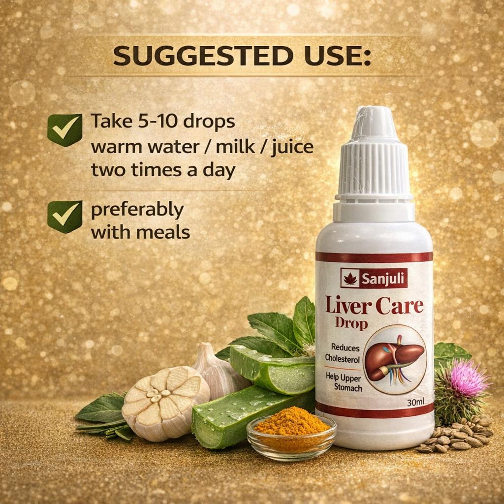 SANJULI HERBAL & AYURVEDA Liver Detox Drop, Strengthens & Improves Digestion, Natural Rejuvenator & Liver Detoxifier