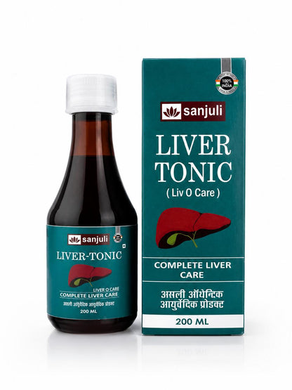 Sanjuli Liver Tonic 200 ml | Ayurvedic Liver Care Syrup for Detox, Fatty Liver Support & Digestion Improvement